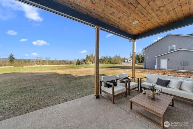 view of patio / terrace featuring outdoor lounge area