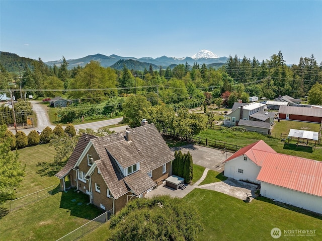 46919 244th Ave SE, Enumclaw, WA 98022 - view from above of property with a mountain backdrop