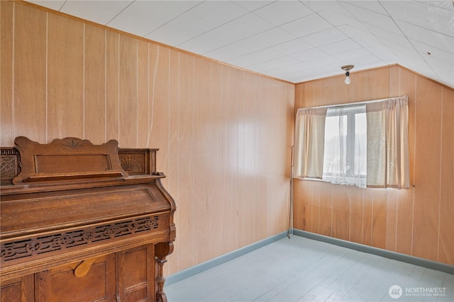 77 S Welcome Slough, Cathlamet, WA 98612 - interior space featuring wood finished floors and wooden walls