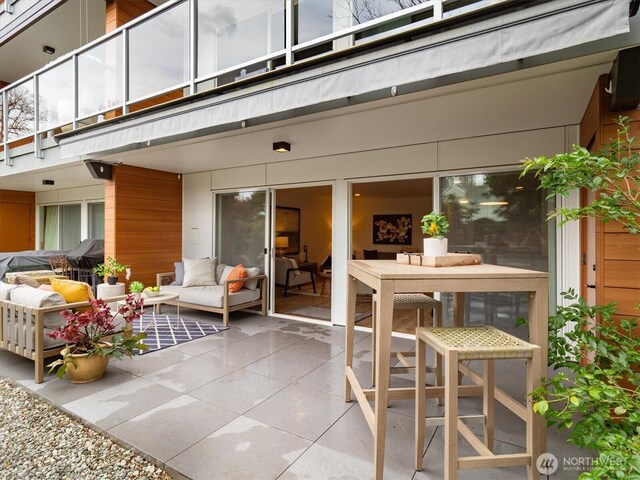 2501 Canterbury Ln E Unit 122, Seattle, WA 98112 - view of patio / terrace featuring a balcony
