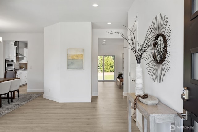 5842 229th Ave E, Buckley, WA 98321 - corridor featuring recessed lighting and light wood finished floors