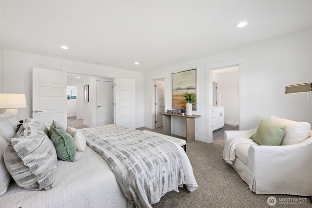 5842 229th Ave E, Buckley, WA 98321 - carpeted bedroom with recessed lighting and baseboards