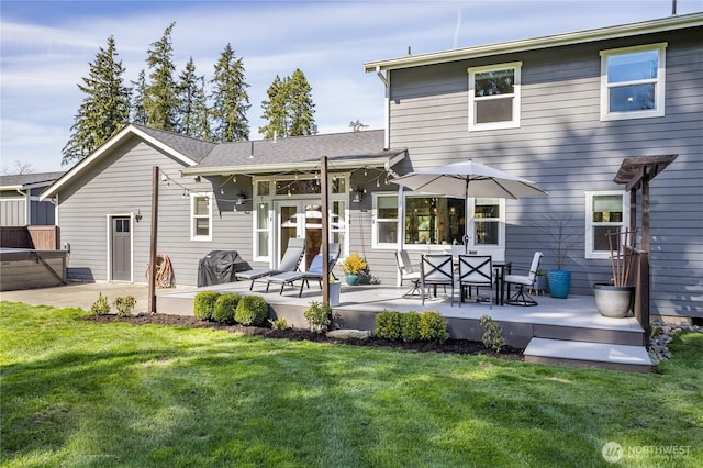 16005 SE Lake Holm Rd, Auburn, WA 98092 - back of house with a yard and a patio area