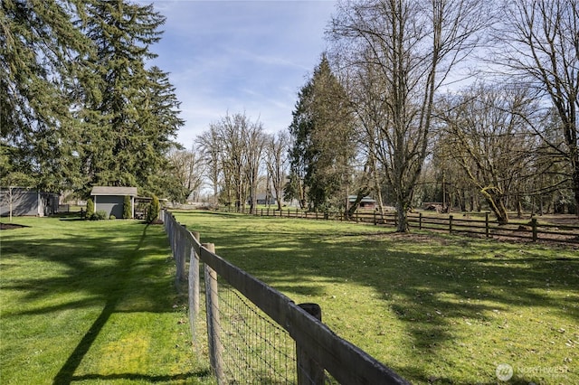 16005 SE Lake Holm Rd, Auburn, WA 98092 - view of yard with an outbuilding and fence
