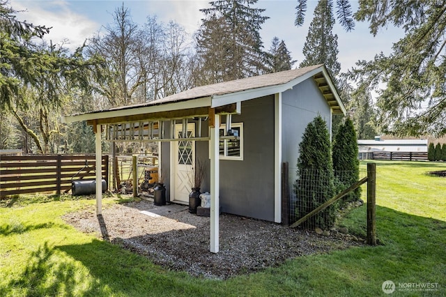 16005 SE Lake Holm Rd, Auburn, WA 98092 - view of outbuilding featuring an outbuilding and fence