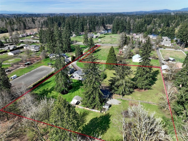 16005 SE Lake Holm Rd, Auburn, WA 98092 - birds eye view of property featuring a view of trees