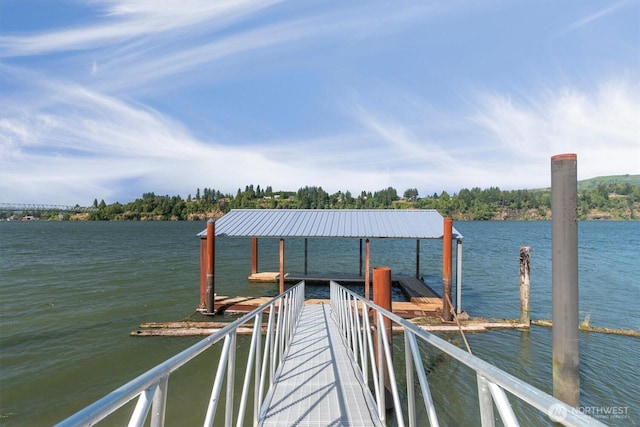 275 State Route 409, Cathlamet, WA 98612 - dock area featuring a water view