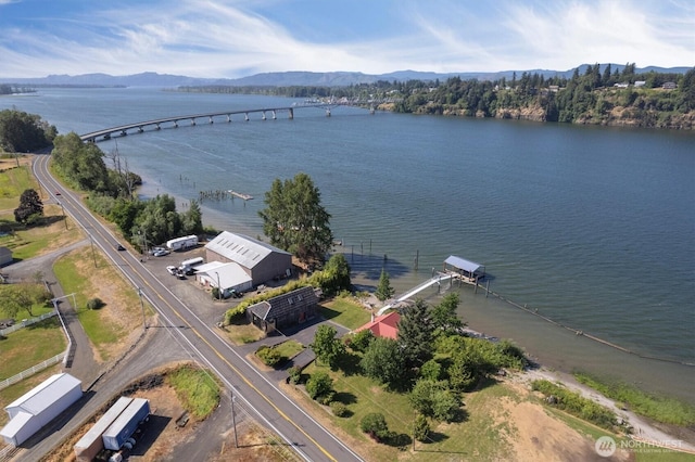 275 State Route 409, Cathlamet, WA 98612 - bird's eye view featuring a water and mountain view
