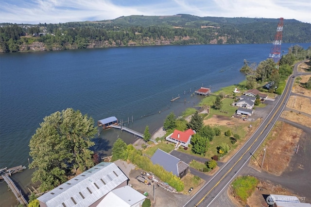 275 State Route 409, Cathlamet, WA 98612 - aerial view featuring a water view and a view of trees