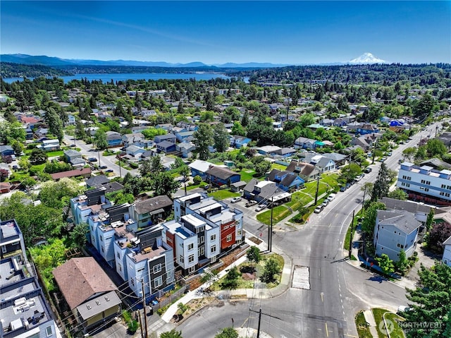 4304 S Holden St, Seattle, WA 98118 - aerial perspective of suburban area featuring a water and mountain view