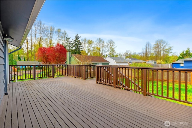 13729 8th Ave S, Burien, WA 98168 - wooden terrace featuring fence and a residential view