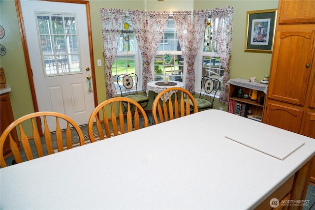 view of dining space
