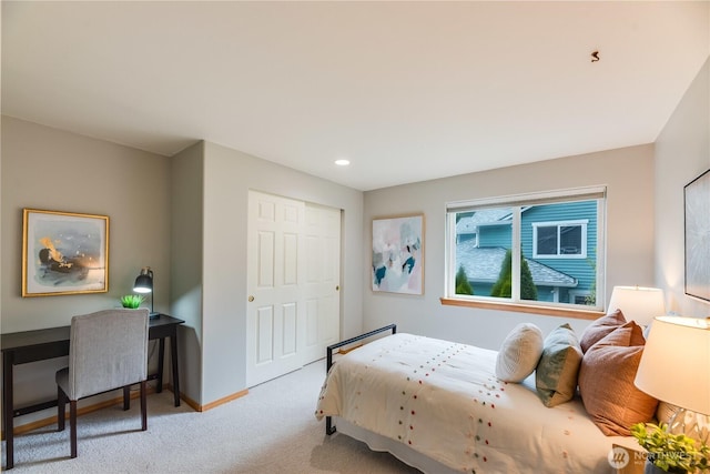 9300 138th Ct NE, Redmond, WA 98052 - bedroom featuring carpet floors, recessed lighting, baseboards, and a closet