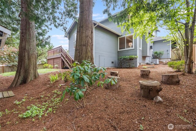 9300 138th Ct NE, Redmond, WA 98052 - view of side of home featuring fence and stairs