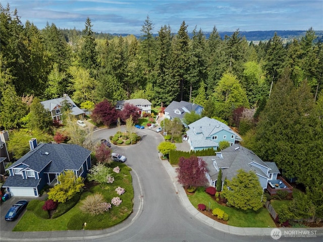9300 138th Ct NE, Redmond, WA 98052 - aerial view featuring a view of trees and a residential view