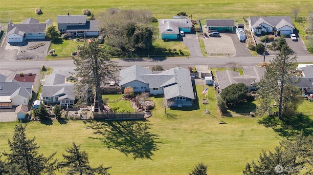 drone / aerial view featuring a residential view