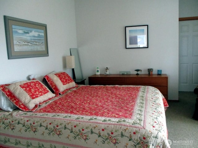 bedroom featuring carpet flooring