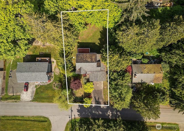 birds eye view of property