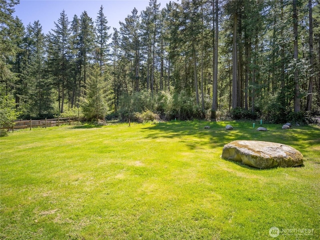25 Eliza Ln, Lopez Island, WA 98261 - view of yard with a forest view