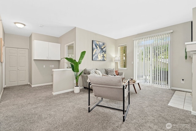 15300 112th Ave NE Unit C102, Bothell, WA 98011 - carpeted living area featuring baseboards