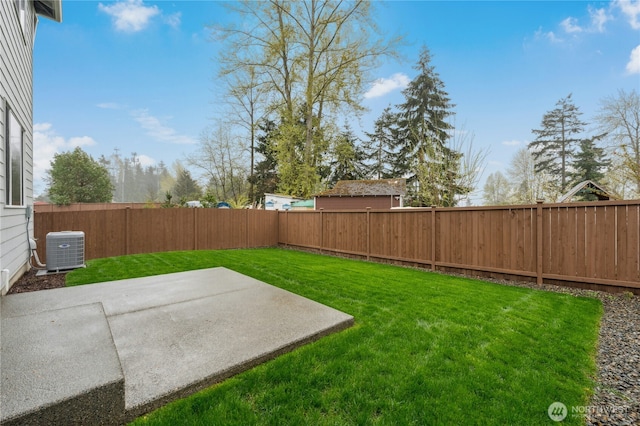 27113 30th Pl S Unit 23, Kent, WA 98032 - view of yard with central AC and a patio
