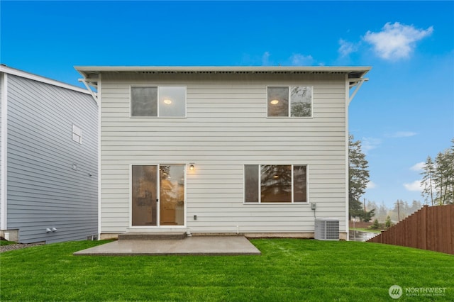 27113 30th Pl S Unit 23, Kent, WA 98032 - rear view of house featuring central air condition unit and a patio