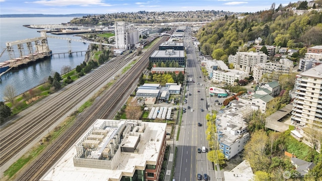 500 Elliott Ave W Unit 309, Seattle, WA 98119 - view of property location featuring a major roadway, a large body of water, a notable bridge, apartment complex / building, and nearby urban area