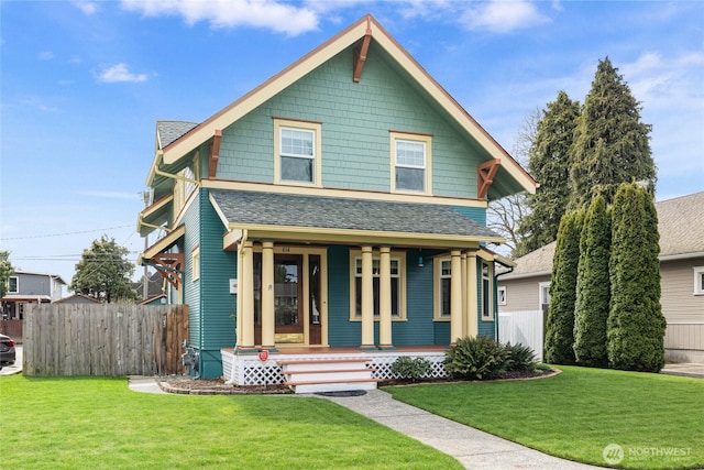 814 E Wright Ave, Tacoma, WA 98404 - view of front facade with covered porch and roof with shingles