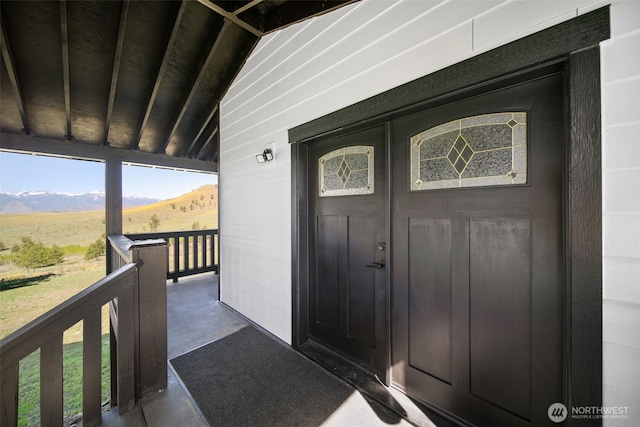 696 Texas Creek Rd, Carlton, WA 98814 - doorway to property with a mountain view