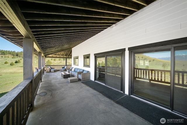 696 Texas Creek Rd, Carlton, WA 98814 - view of patio featuring outdoor lounge area
