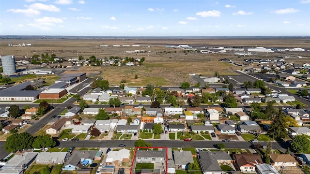 129 G St SE, Ephrata, WA 98823 - aerial view of property and surrounding area with property boundaries highlighted and nearby suburban area