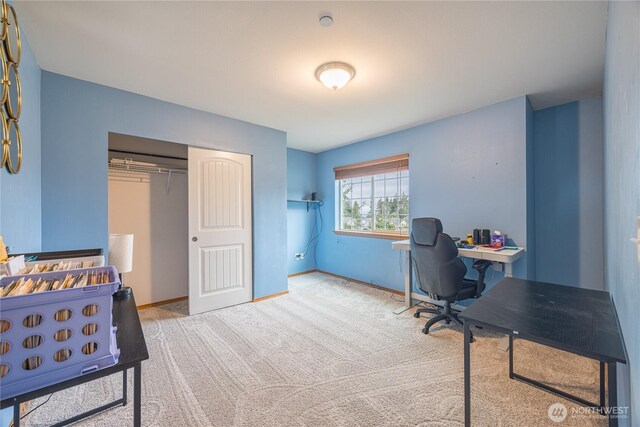 1006 Cathleen St, Port Angeles, WA 98363 - carpeted office featuring baseboards