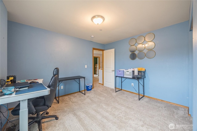 1006 Cathleen St, Port Angeles, WA 98363 - home office with carpet floors and baseboards