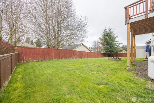 1006 Cathleen St, Port Angeles, WA 98363 - view of yard with a fenced backyard