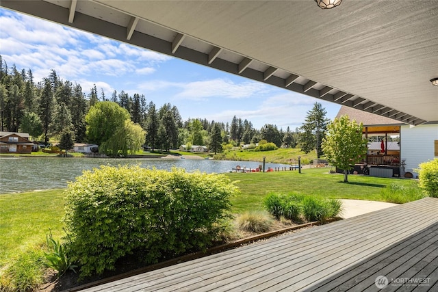 1140 Twin Lakes Rd, Cle Elum, WA 98922 - view of grassy yard with a water view and view of wooded area