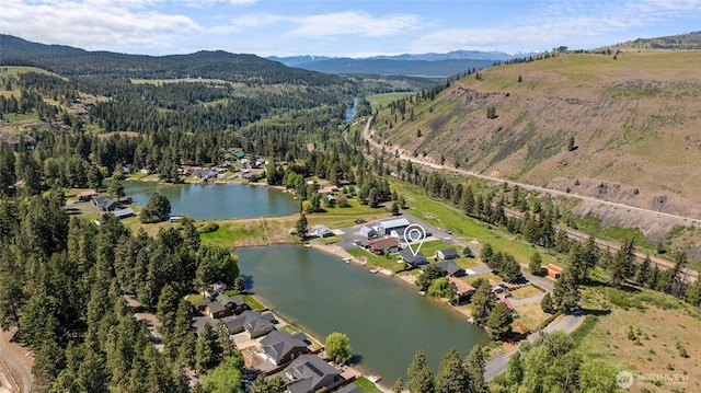 1140 Twin Lakes Rd, Cle Elum, WA 98922 - aerial view of property and surrounding area featuring a water and mountain view and a forest