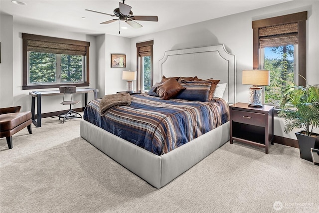 31 Powder Cap Ct, Cle Elum, WA 98922 - carpeted bedroom with baseboards, recessed lighting, and a ceiling fan