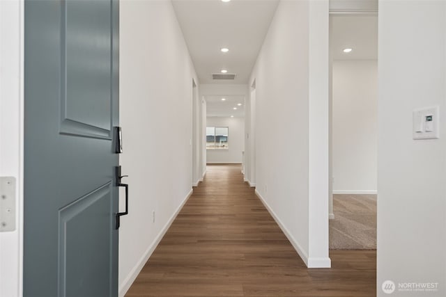 5941 Thornhill Ave SW Unit 291, Port Orchard, WA 98367 - hallway with recessed lighting and dark wood finished floors