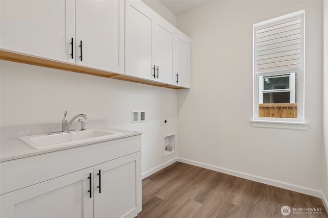 5941 Thornhill Ave SW Unit 291, Port Orchard, WA 98367 - laundry area featuring hookup for a washing machine, cabinet space, hookup for an electric dryer, and light wood finished floors