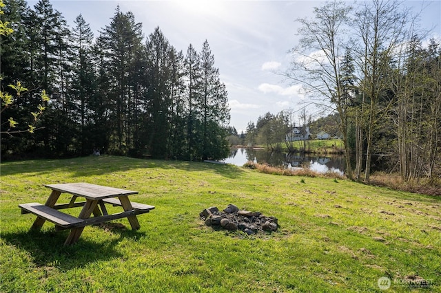 324 Gill Ln, Friday Harbor, WA 98250 - view of yard featuring a water view