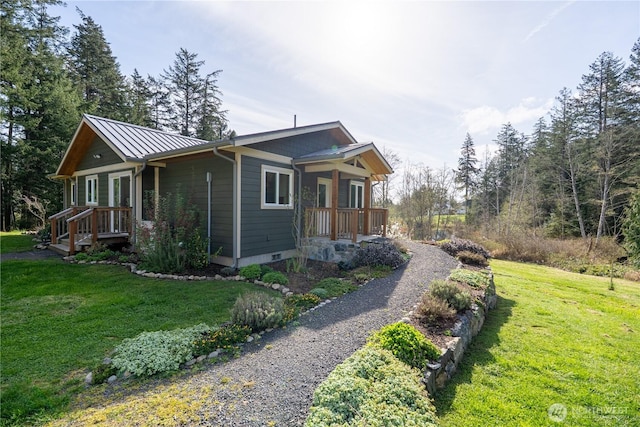 324 Gill Ln, Friday Harbor, WA 98250 - view of property exterior featuring crawl space and a yard