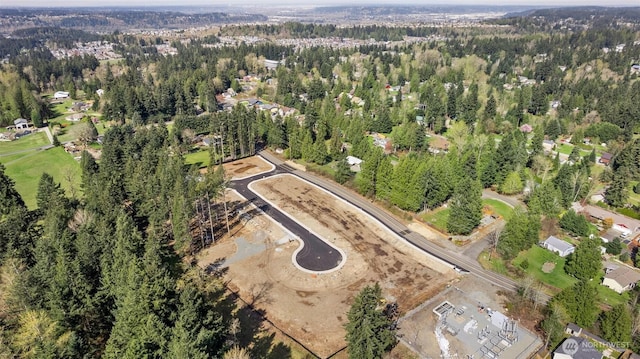19457 116th St E, Bonney Lake, WA 98391 - aerial view of property's location featuring a heavily wooded area