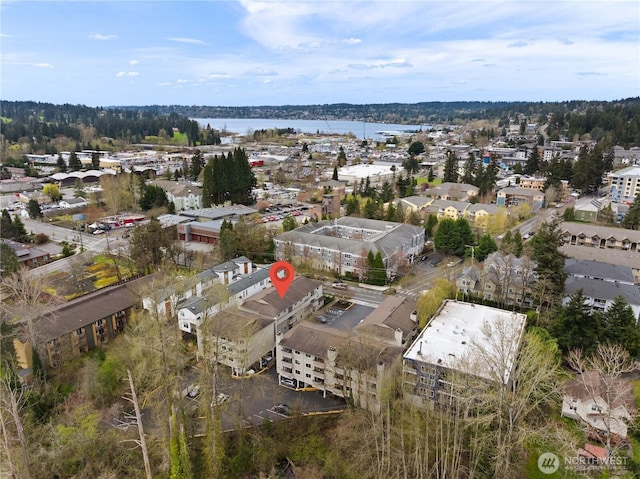 18200 73rd Ave NE Unit B103, Kenmore, WA 98028 - drone / aerial view featuring a water view