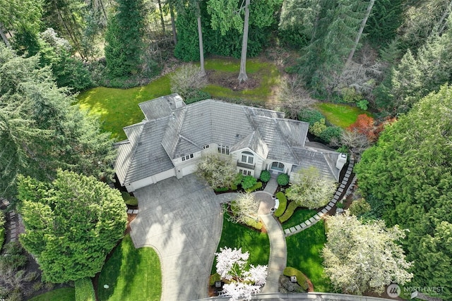 birds eye view of property