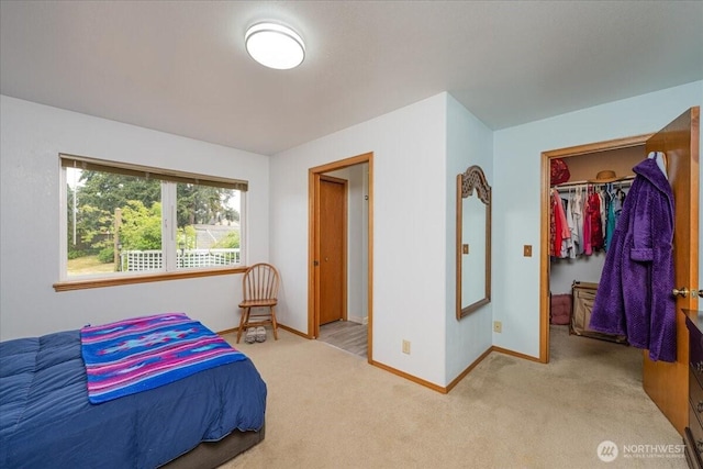 1903 Elhardt Dr, Camano Island, WA 98282 - carpeted bedroom featuring baseboards, a spacious closet, and a closet