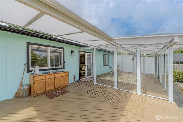 1903 Elhardt Dr, Camano Island, WA 98282 - deck featuring a sink