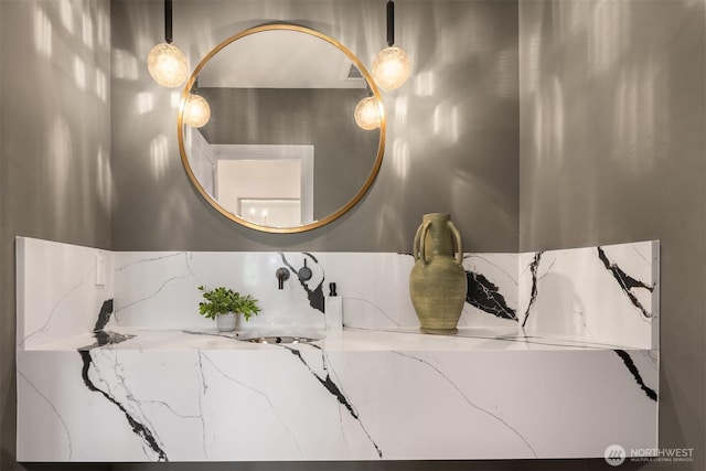 bathroom with a sink