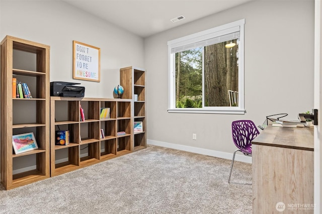 6620 165th Street Ct E, Puyallup, WA 98375 - office area featuring carpet and baseboards