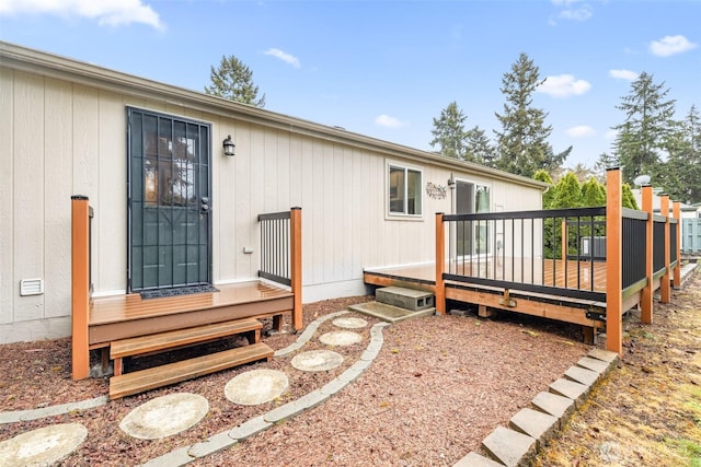 exterior space with a deck