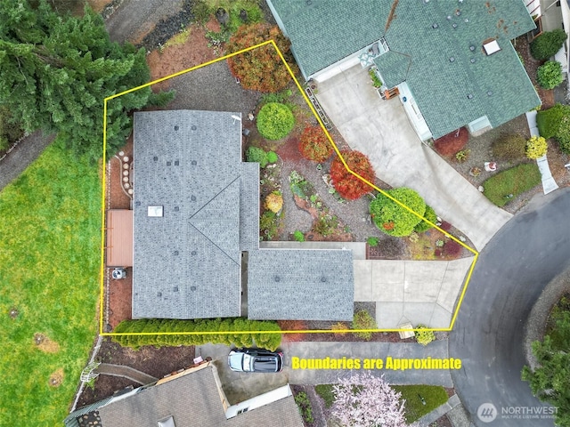 birds eye view of property
